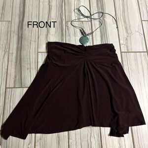 Chic Dark Brown Women's A-Line Top